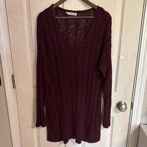 Maurices Burgundy Knit Sweater